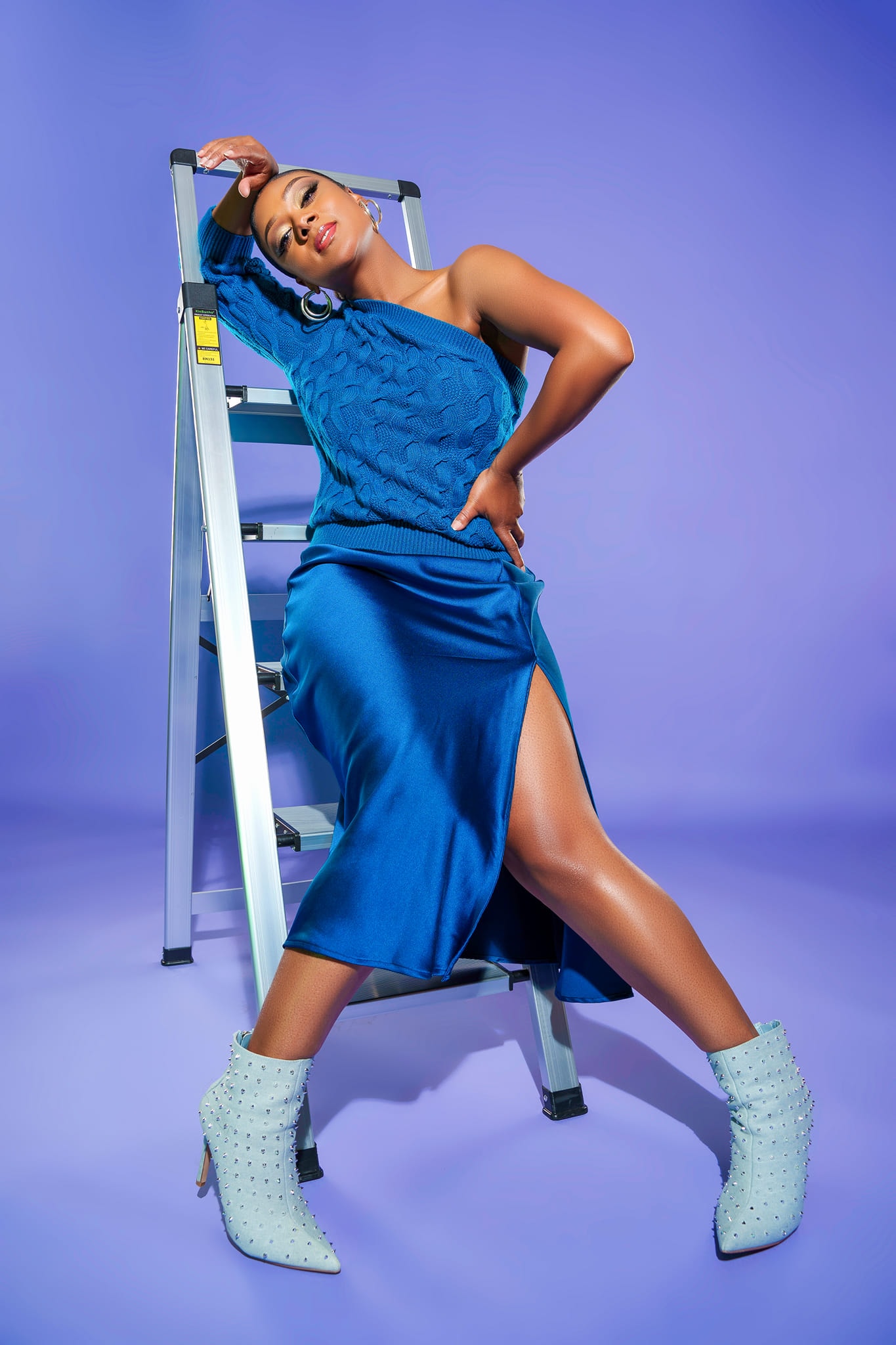 Karon — editorial portrait in blue